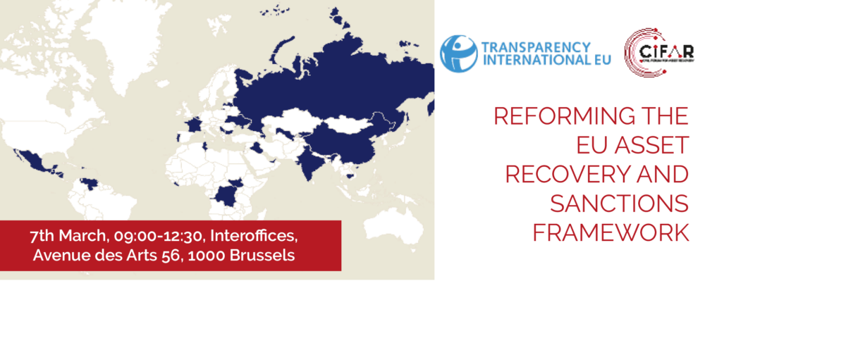 EVENT: <strong>Reforming the EU Asset Recovery and Sanctions Framework</strong>